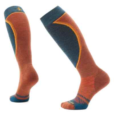 Smartwool Ski Targeted Cushion Women's Over the Calf Socks, Twilight Blue Print,-image