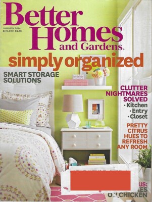 Better Homes & Gardens Magazine -- January 2014 - Excellent Condition-image