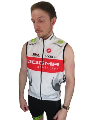 Vintage Made In USA Castelli Sleeveless Cycling Bike Jersey Wind Vest Mens Small-image