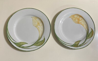 Pier 1 Spring Floral Calla Lily Porcelain 7.5