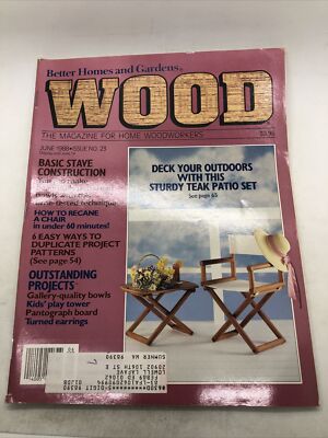 Better Homes & Gardens Wood Magazine Issue 23 June 1988-image