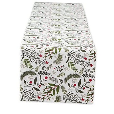  Holiday Sprigs Dining Table & Kitchen Table Runner, 14x72