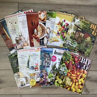 Lot of 14 - Better Homes & Gardens Magazines 2023-2024 issues-image