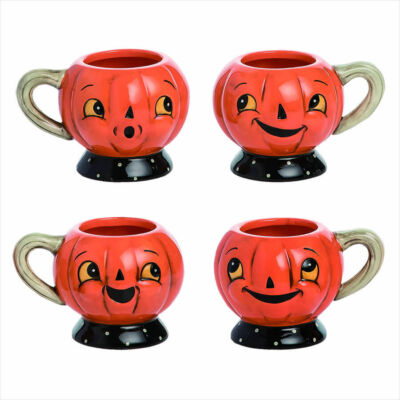 Transpac Imports - Johanna Parker Designs - Pumpkin Tea Cup Set - H8499-image