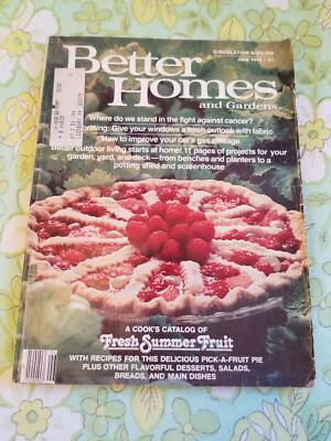 Vintage June 1979 Better Homes and Gardens Magazine Summer Fruit Pie Recipes +-image