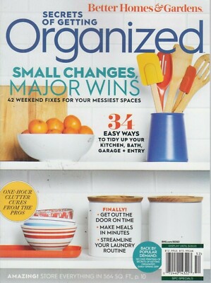 Better Homes & Gardens Secrets of Getting Organized Spring 2020 Clutter Cures-image
