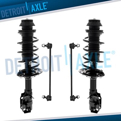 Front Struts w/ Coil Springs and Sway Bar End Links for 2015 - 2019 Honda Fit-image