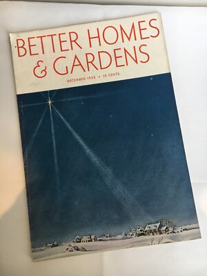 Better Homes & Gardens Vintage Magazine December 1935 Collectible Ephemera-image