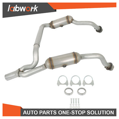 Labwork Catalytic Converter complete set  2010 2011 For Jeep Wrangler 3.8L-image
