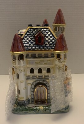 Vintage castle Tea Light House With Wind Chimes by Spooliques.-image