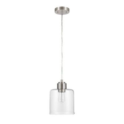 Better Homes & Gardens glass pendant light brushed nickle 20987-001-image
