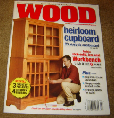 Better Homes & Gardens Wood Magazine Issue 163 June/July 2005 Cupboard-image