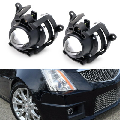 Projector Lens Fog Lights w/ H11 Halogen Bulbs For 08-15 Cadillac CTS, etc-image