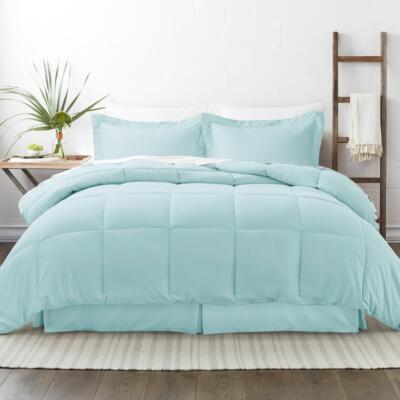 Becky Cameron Bedding Twin Polyester Microfiber Imported Hypoallergenic Aqua-image