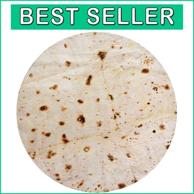 Giant Burrito Flannel Blanket – 90” Lightweight Throw for Cozy Laughs-image