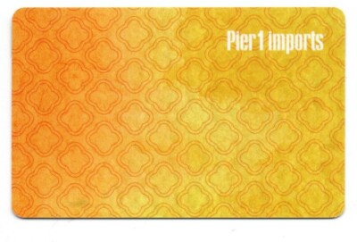 Pier 1 Imports Yellow Designs Gift Card No $ Value Collectible-image
