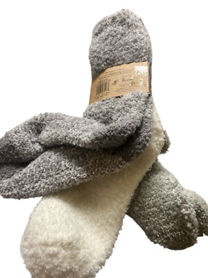 NEW IN PACKAGE-BORN COZY SOCKS-3 PAIRS FITS SHOE SIZE 4-10-image