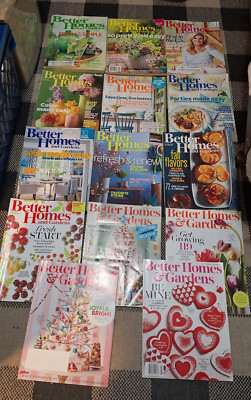 Better Homes and Gardens Magazine Lot of 14 Issues 2004 - 2018 Organizing Ideas-image