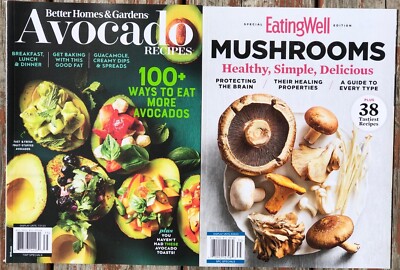 2024 BETTER HOMES & GARDENS AVACADO - MUSHROOMS delish Time illustrated Cooks -image