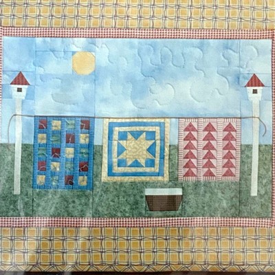 MH Designs MH605 Pattern Quilters Wash Day 15 x 20 Vintage Cozy Comfort Cabin-image