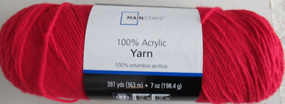 Mainstays Acrylic Yarn, 7 OZ  RED-image