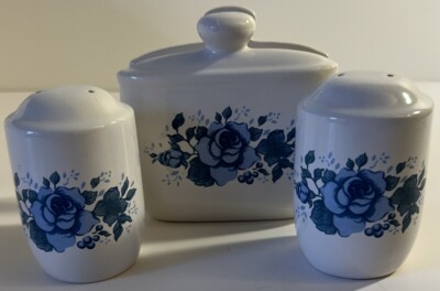 Vintage Jay Imports Co. NAPKIN HOLDER / SALT & PEPPER SHAKER Set-image