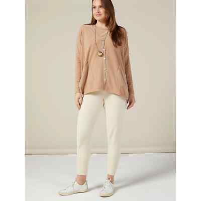 WynneLounge Easy Fit Cozy Comfort Cardigan Angled Pockets Camel Small MarlaWynne-image
