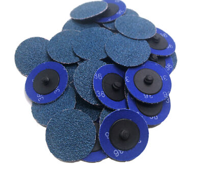 50X 2 inch 36 40 60 80 Grit Zirconia Roll Lock Sanding Grinding Disc Die Grinder-image