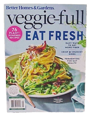 BETTER HOMES & GARDENS VEGGIE-FULL MAGAZINE ISSUE EAT FRESH GUT HEALTH-image