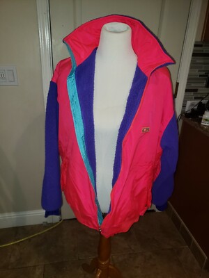 mens vintage winter jacket CB sports size medium 1990 Made in the USA-image
