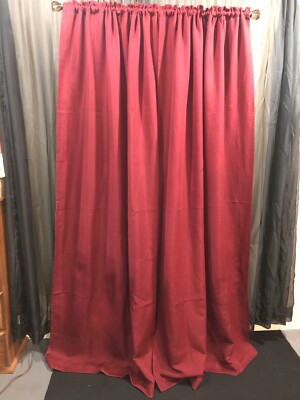 Maroon Thick Weave 2 Panels Curtain  40