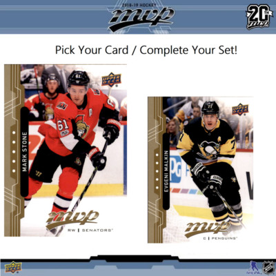 2018-19 Upper Deck MVP Hockey Base - Pick A Card / Complete Your Set!-image