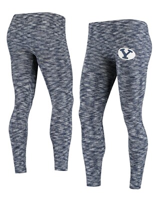 BYU Cougars Women’s Leggings L/XL Navy Alpine Cozy Fleece Lined NWT-image