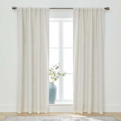 Better Homes & Gardens Linen Blend Curtain, Single Panel, Papyrun Beige-image