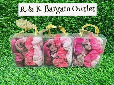 3 Packs = 12 PCs Cozy Comfort Hair Scrunchies Shades of Pink by J Five and Co-image