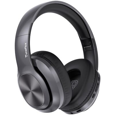 TuneFlux Wireless Bluetooth Headphones Over Ear 80H Playtime 3EQ Sound Modes ...-image