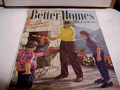 JUNE 1955  BETTER HOMES AND GARDENS MAGAZINE MID-CENTURY MODERN ERA ADVERTISING-image