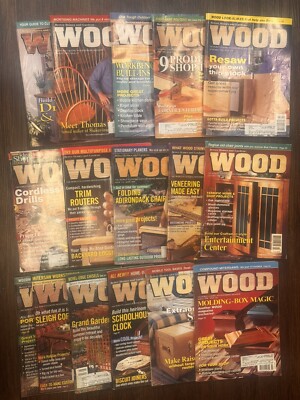 Lot of (16)Vintage WOOD Magazines by Better Homes and Gardens 1998-1999-image