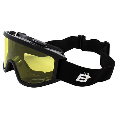Birdz Eyewear Vulture Padded Motorcycle Riding Goggles - Fits Over Most-image