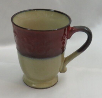 Pier 1 Imports Red Scroll Coffee Mug 14 oz-image