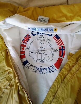 VINTAGE- Men's CLUB INTERNATIONAL HOODIE WIND BREAKER JACKET M -image