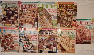 Lot of 9 American Patchwork & Quilting Magazines 2001-2009-image