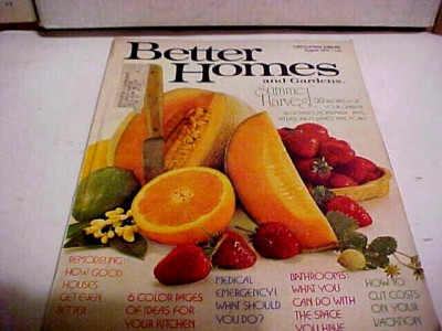 AUGUST 1975  BETTER HOMES AND GARDENS MAGAZINE 70'S ERA-image