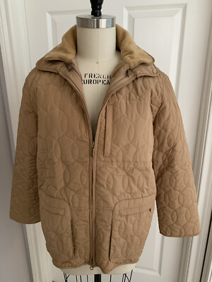 Prolog 2-in-1 Beige/ Tan Teflon Dupont Quilted 2 Pc Jacket Coat Blazer Size L-image