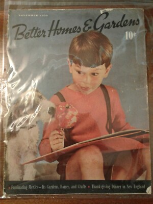 Better Homes & Gardens Nov 1939 Thanksgiving Dinner New Eng Fascinating Mexico-image