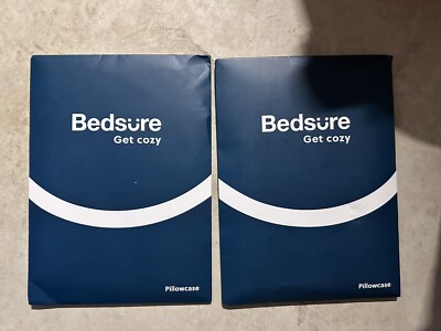 Bedsure Get Cozy Black Satin Pillowcases Size 20 x 40