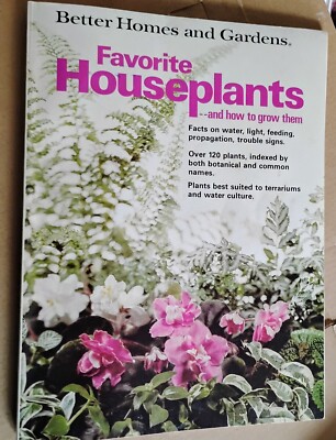 🌿🌸🌿🌸Vintage 1976 Better Homes & Gardens Favorite Houseplants Hardcover Book-image