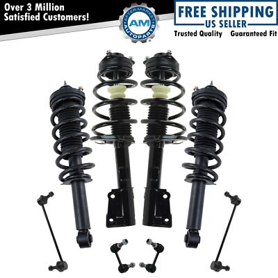 Front Rear Complete Strut Spring Assembly Shock Sway Link 8pc Kit for Journey-image