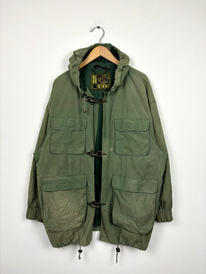Vintage 1970s Kenneth Barnard Military Wind Jacket XL Green-image