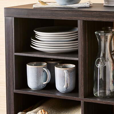 Better Homes & Gardens H Shelf Cube Organizer Insert, Tobacco Oak-image